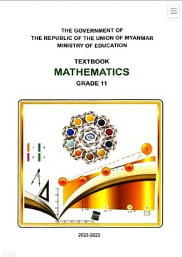 Myanmar Grade 11 Mathematics Textbook Textbook PDF