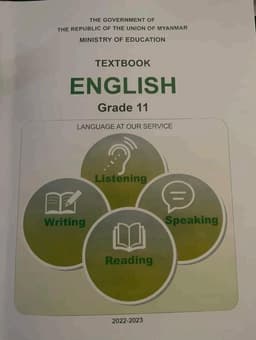 Myanmar Grade 11 English Textbook Textbook PDF